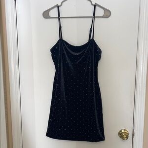 Forever 21 Black Mini Dress with sparkle gems
